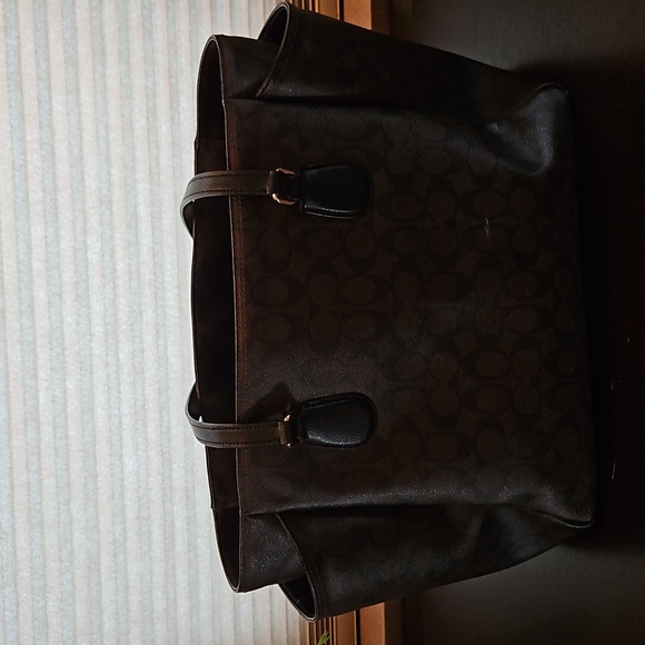 Authentic Coach Canvas Diaper Bag/Purse - Picture 6 of 9